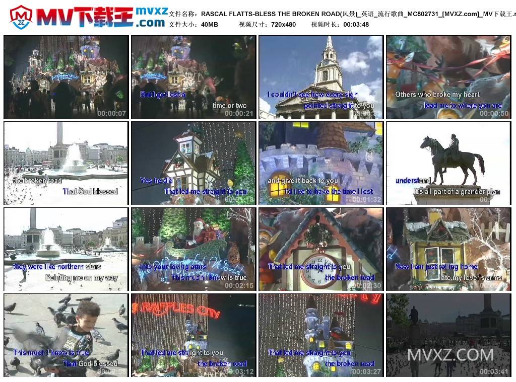 RASCAL FLATTS-BLESS THE BROKEN ROAD(风景)_英语_流行歌曲_MC802731